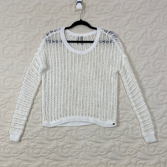 Guess Open-Knit Sweater White Size XS - Picture 1 of 9